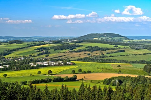 Landscape form middle Erzgebirge