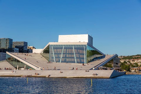 Promenade and New Opera House Oslo