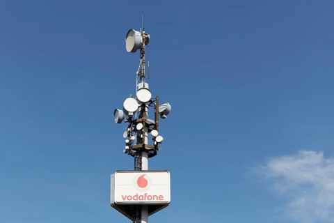 5G mobile phone mast from Vodafone