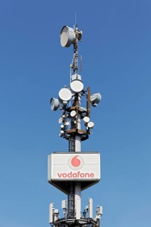 5G mobile phone mast from Vodafone
