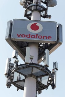5G mobile phone mast from Vodafone
