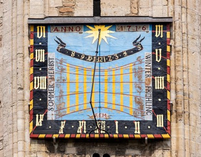 Sundial at the cathedral church St. Blasii