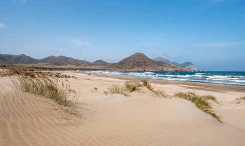 Sand dunes on the beach