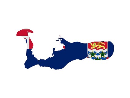 Flag in form form of the geographical country