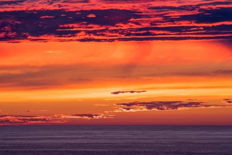 Sunset by the sea at Cape Cornwall