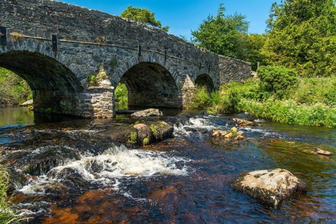 Historic bridge over the East Dart River