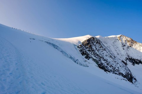 Mountaineer below the Grossvenediger