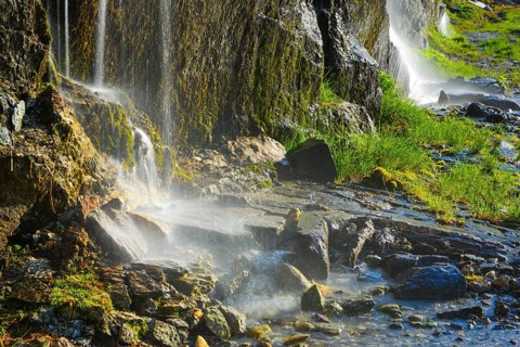Waterfall on the Gotthard Pass