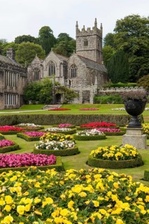 Victorian Lanhydrock House with gardens