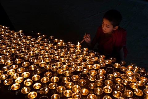 Buddhist children's monk