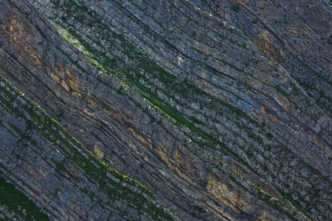 Rock face on the Brienzer Rothorn