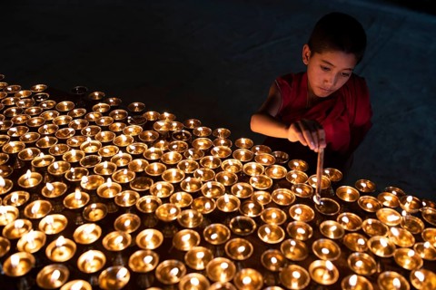 Buddhist children's monk