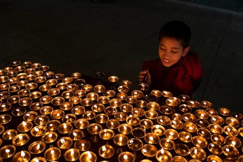 Buddhist children's monk