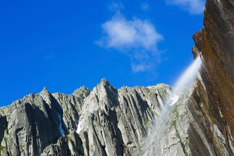 Waterfall on the Gotthard Pass