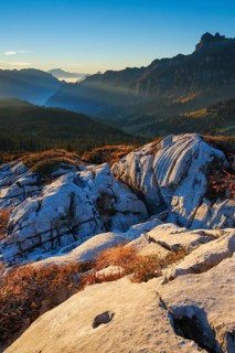 Karst landscape at the Pragelpass