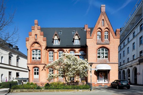 Wilhelminian style villa at the spa garden