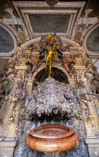 Stalactite fountain with Mercury fountain figure