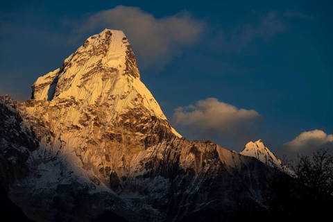 Ama Dablam 6812 m in the evening light