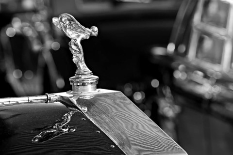 Radiator mascot Spirit of Ecstasy or Emily from oldtimer Rolls-Royce