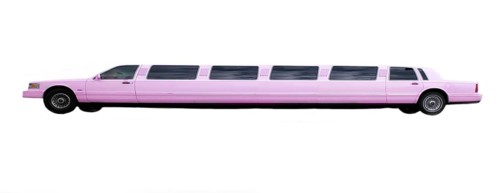Purple stretch limousine