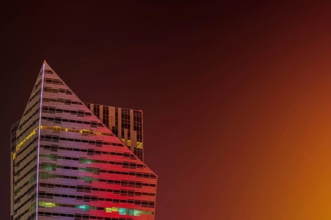 Modern high-rise building