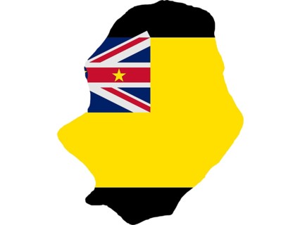 Flag in form form of the geographical country