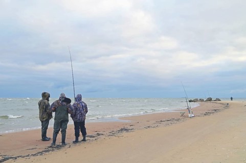 Fishermen at Cape Kolka