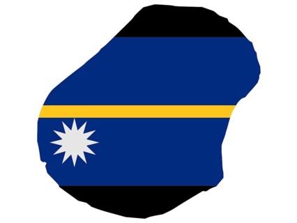 Flag in form form of the geographical country