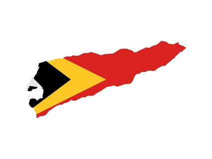 Flag in form form of the geographical country