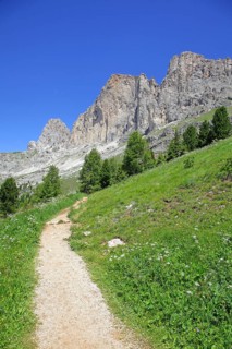 Mountain massif with mountain landscape