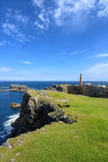 The Butt-of-Lewis Lighthouse at the northernmost point of the Isle of Lewis