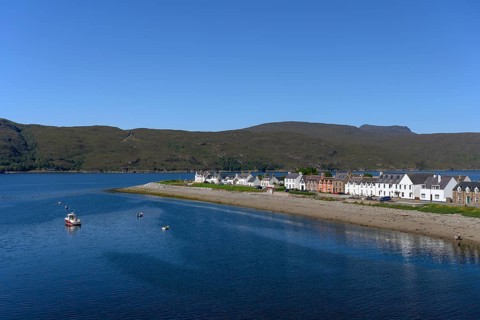 The fishing village of Ullapool on Loch Broom