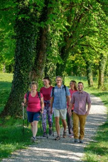 Group hiking