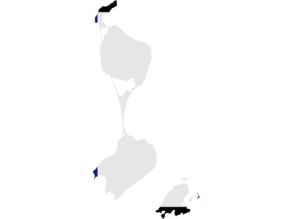 Flag in form form of the geographical country