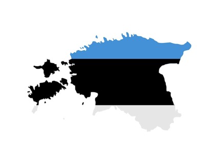 Flag in form form of the geographical country