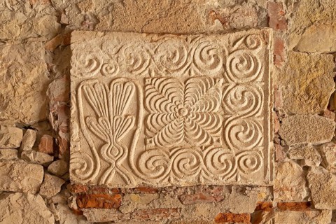 Relief fragment in the atrium