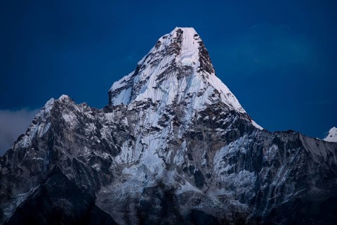 Ama Dablam 6812 m in the evening light
