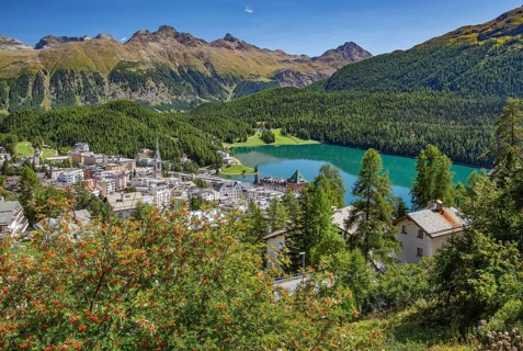 Village overview with Lake St