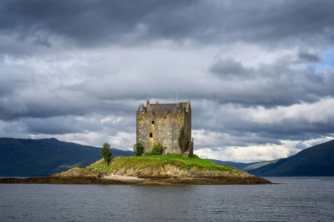 Castle Stalker in Loch Laich