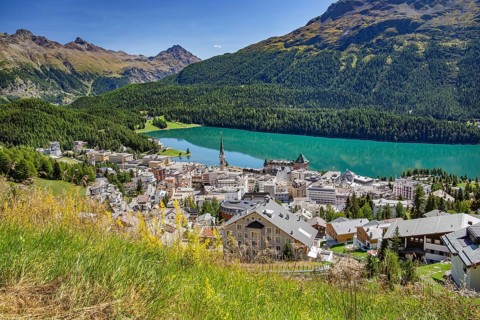 Village overview with Lake St