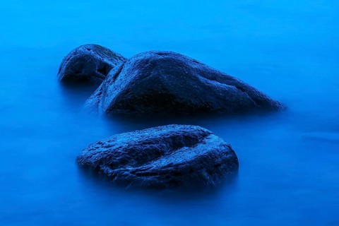 Stones in the water of the Baltic Sea