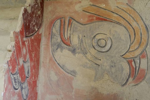 Fresco of a mythical creature