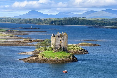 Castle Stalker in Loch Laich