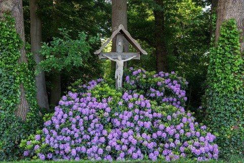 Way Cross with Alpine Roses