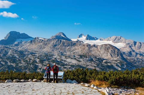 View from the World Heritage Site to the Hoher Dachstein