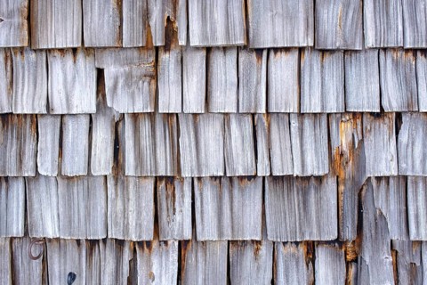 Old wooden shingles