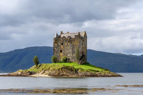 Castle Stalker in Loch Laich