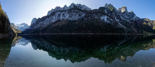Reflection of the Gosaukamm and Dachstein in the Gosausee