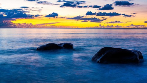 Rocks in the sea