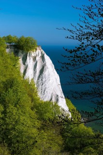 View of the Koenigsstuhl in the chalk cliffs